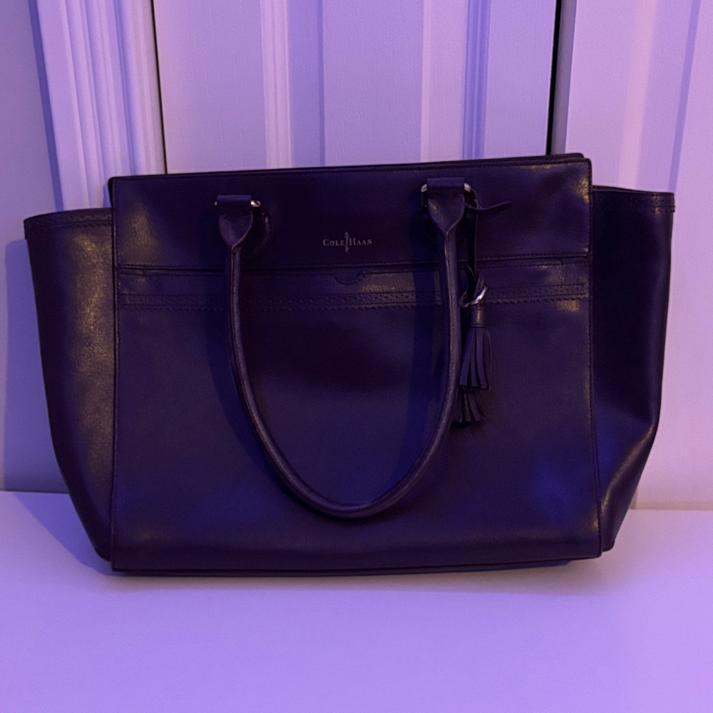 Cole Haan Purple Nightshade Gladstone Tote Bag